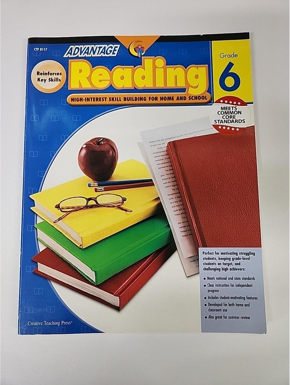 Advantage Reading Grade 6 Workbook by Linda Barr Vocabulary Comprehension Phonic